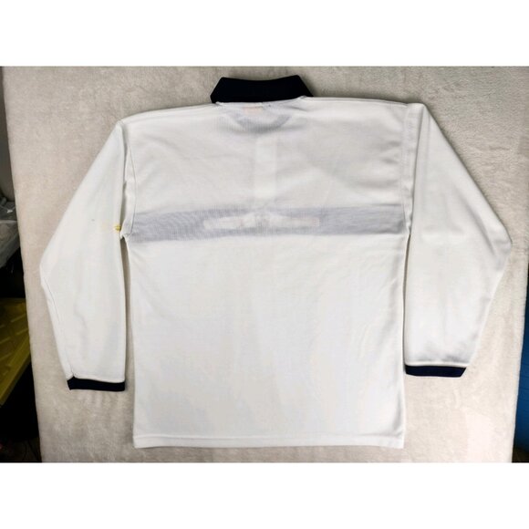 Vintage 1996 Ferrari Michael Schumacher Men's White Polo Shirt 2XL Nice Man - Picture 12 of 12